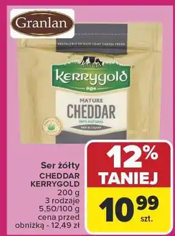 Carrefour Ser żółty Cheddar Kerrygold 200g oferta