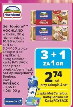 Carrefour Ser topiony Hochland 150g oferta