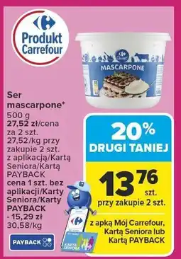 Carrefour Ser mascarpone 500g Carrefour oferta