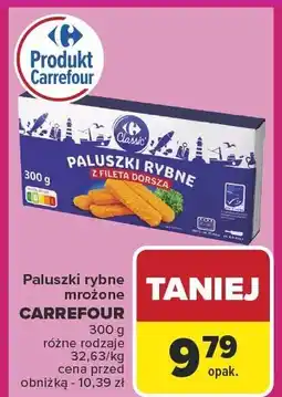 Carrefour Paluszki rybne mrożone CARREFOUR 300g oferta
