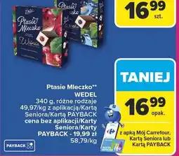 Carrefour Ptasie Mleczko WEDEL 340 g oferta