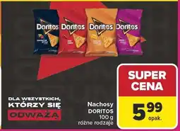 Carrefour Nachosy Doritos 100g różne rodzaje oferta