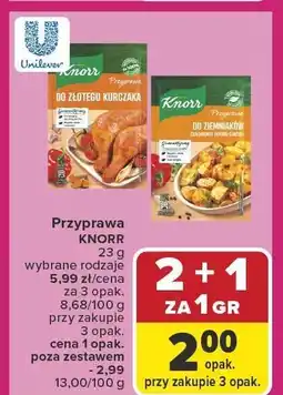 Carrefour Przyprawa do ziemniaków KNORR 20-30g oferta