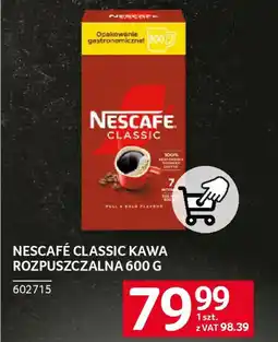 Selgros Nescafé classic kawa rozpuszczalna oferta