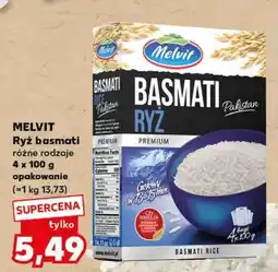 Kaufland MELVIT Ryż basmati różne rodzaje 4 x 100 g opakowanie oferta