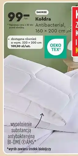 Biedronka Kołdra Antibacterial, 160 × 200 cm oferta