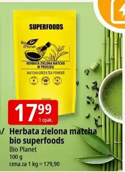 E.Leclerc Herbata zielona matcha bio superfoods Bio Planet oferta