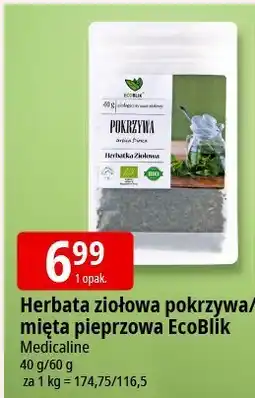 E.Leclerc Herbata ziołowa pokrzywa/mięta pieprzowa EcoBlik MedicaLine oferta