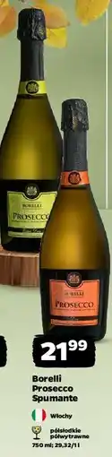 Netto Wino półwytrawne Borelli Prosecco Spumante oferta