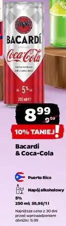Netto Drink rum & coca-cola Bacardi oferta