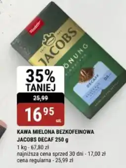 bi1 Kawa mielona bezkofeinowa jacobs decaf oferta