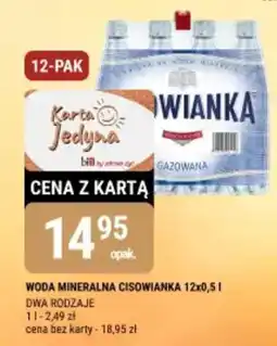 bi1 Woda mineralna cisowianka oferta
