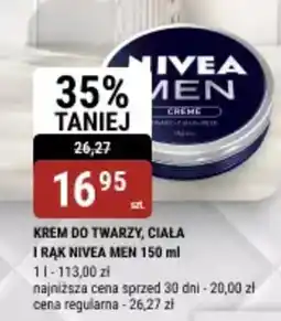 bi1 Krem do twarzy, ciała i rąk nivea men oferta