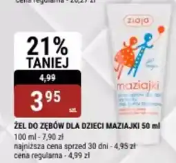 bi1 Żel do zębów dla dzieci maziajki oferta