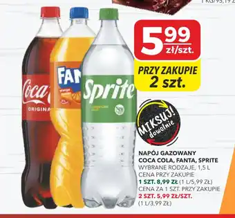 Napój gazowany coca cola, fanta, sprite