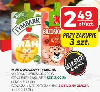 Top Market Mus owocowy tymbark oferta