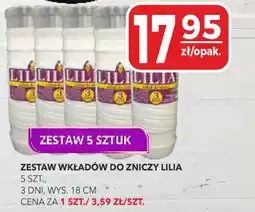 Top Market Zestaw wkładów do zniczy lilia oferta