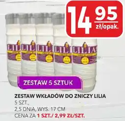 Top Market Zestaw wkładów do zniczy lilia oferta