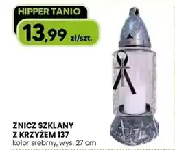 Hipper.pl Znicz szklany z krzyżem 137 oferta