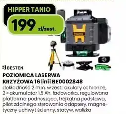 Hipper.pl Poziomica laserwa krzyżowa 16 linii be0002848 oferta