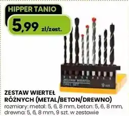 Hipper.pl Zestaw wierteł różnych (metal/beton/drewno) oferta