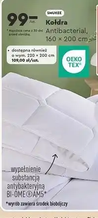 Biedronka Kołdra antibacterial 220 x 200 cm Smukee Home oferta