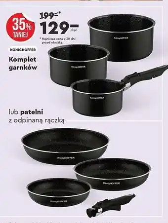 Zestaw patelni z odpinaną rączką Konighoffer