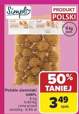 Carrefour Market Ziemniaki polskie 4 kg Simpl oferta