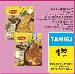 Carrefour Market Sos pieczeniowy, różne rodzaje Winiary oferta