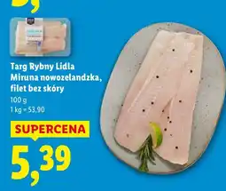 Lidl Miruna nowozelandzka Targ Rybny Lidl filet bez skóry 100g oferta