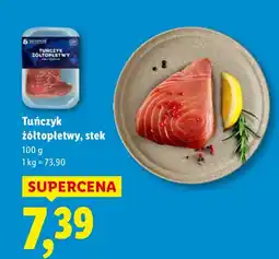 Lidl Tuńczyk żółtopłetwy stek 100g Lidl oferta