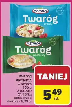 Carrefour Market Twaróg chudy w kostce Piątnica oferta