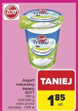 Carrefour Market Jogurt naturalny Primo Zott oferta