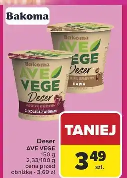 Carrefour Market Deser Ave Vege, różne rodzaje Bakoma oferta
