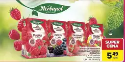 Carrefour Market Herbata owocowa Herbaciany Ogród malina Herbapol oferta