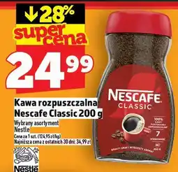 Topaz Kawa rozpuszczalna Nescafe Classic 200 g oferta