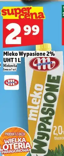 Topaz Mleko Wypasione 2% UHT 1L Mlekovita oferta