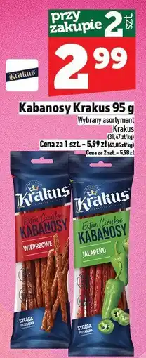 Topaz Kabanosy Krakus 95 g oferta