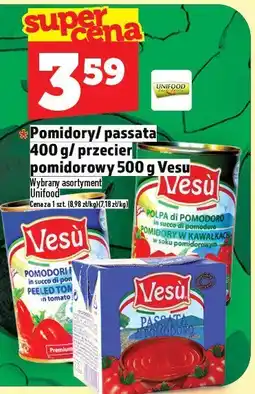 Topaz Pomidor Pomidory/passata 400 g/przecier pomidorowy 500 g Vesu oferta