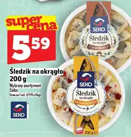 Topaz Śledzik Śledzik na okrągło 200 g Seko oferta