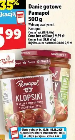Topaz Danie Danie gotowe Pamapol 500 g oferta