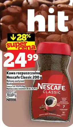 Topaz Kawa rozpuszczalna Nescafe Classic 200g Nestle oferta