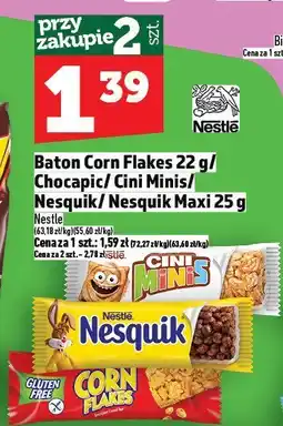 Topaz Baton Corn Flakes 22g/Chocapic/Cini Minis/Nesquik Maxi 25g Nestle oferta