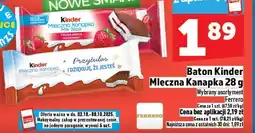 Topaz Baton Kinder Mleczna Kanapka 28g Ferrero oferta