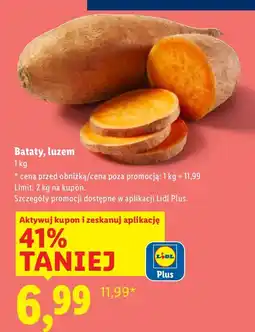 Lidl Bataty luzem 1kg Lidl oferta