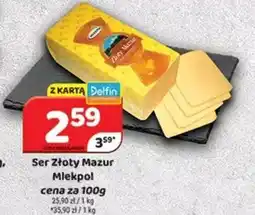 Delfin Ser Złoty Mazur Mlekpol oferta