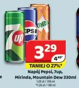 Delfin Napój Pepsi, 7up, Mirinda, Mountain Dew oferta