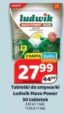 Delfin Tabletki do zmywarki Ludwik Maxx Power oferta