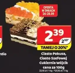 Delfin Ciasto Pokusa, Ciasto Szefowej Cukiernia Wójcik oferta