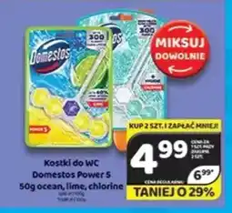 Delfin Kostki do wc domestos power 5 ocean, lime, chlorine oferta